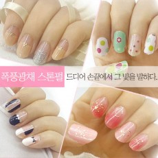 3초 스톤펄 젤네일스트립 18종+네일풀악세서리6종
