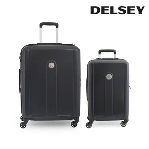 [DELSEY]델시 플라니나 캐리어 블랙 기내+화물 2종