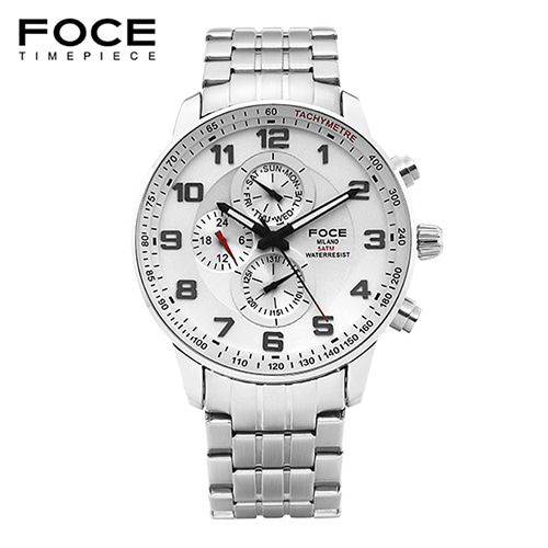 [FOCE]남성 메탈 손목시계 FM6301WH