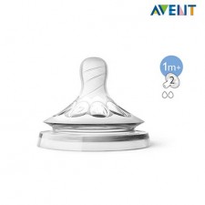 아벤트 내추럴 느린속도 젖꼭지 SCF652/23(2pcs)