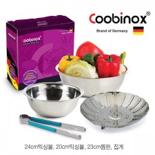 [쿠비녹스] 믹싱볼 찜판 찝게 4종세트 (co-1120)
