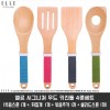 [ELLE] 엘르 시그니쳐 우드 키친툴 4종세트 (복음스푼 1개 +, 뒤집개  1개 + 볶음주걱 1개 + 샐러드스푼 1개)
