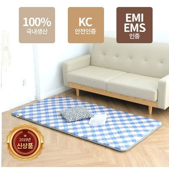 [한일생명과학] 프리미엄 온열매트 체크패드 싱글