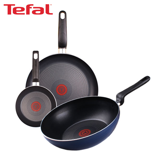 [테팔] 쿡이지 프라이팬 28cm+파워 블루 멀티팬 28cm+미니팬 18cm TFC-CE8PBWEP18