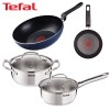 [테팔] 스텐 냄비 스페셜 2종세트+파워 블루 멀티팬 28cm+미니팬 18cm TFC-LES6P8PBWEP18