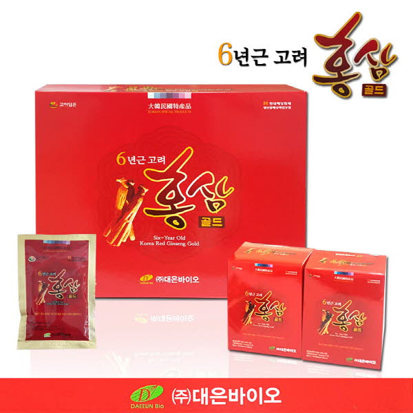 대은바이오 6년근고려홍삼골드 80㎖ X 60포