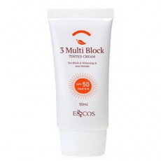 [이엔코스]3멀티 선블럭,미백 선크림 50ml