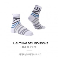 [REXY]렉시 남성 라이트닝 드라이 미드 삭스 26(M) 2족세트