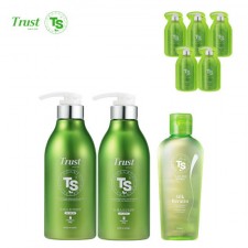 [TS샴푸] 트러스트 TS 샴푸 500ml×2개+TS 실크 케라틴 헤어 에센스 170ml+프리미엄 샴푸 6ml×5개