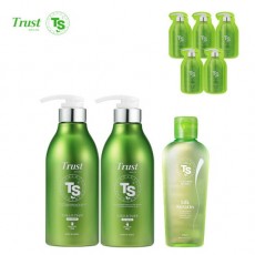 [TS샴푸] 트러스트 TS 샴푸 500ml×2개+TS 실크 케라틴 헤어 에센스 170ml+프리미엄 샴푸 6ml×5개