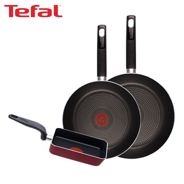 [테팔] 데코레이티브 시리즈 프라이팬 26cm+28cm+사각 에그팬 12X18cm TFC-DS68EPS18