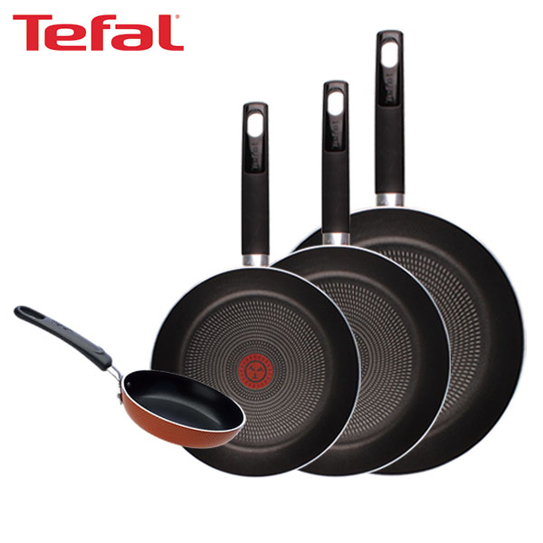 [테팔] 데코레이티브 시리즈 프라이팬 24cm+26cm+30cm+미니팬 12cm TFC-DS4630EP12