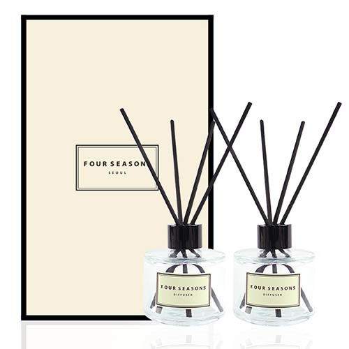 포시즌 플라워 디퓨저 120ml 더블 선물세트 플레인