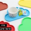 구름 실리콘 식탁매트 컵받침 쟁반