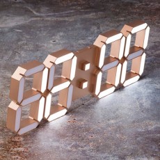 국산 루나리스 골드에디션 3D LED 벽시계 LG전구 38cm
