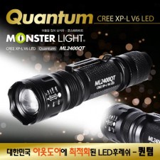 몬스터라이트 2400 퀀텀 XP-L V6 LED 줌 라이트 ML2400QT