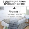 [미래앤데코]순면 70mm 쥬니퍼 패치 쿠션 토퍼겸 러그 싱글 90x200
