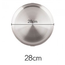 플라이토 국산 원형 스텐레스 다용도 쟁반 28cm
