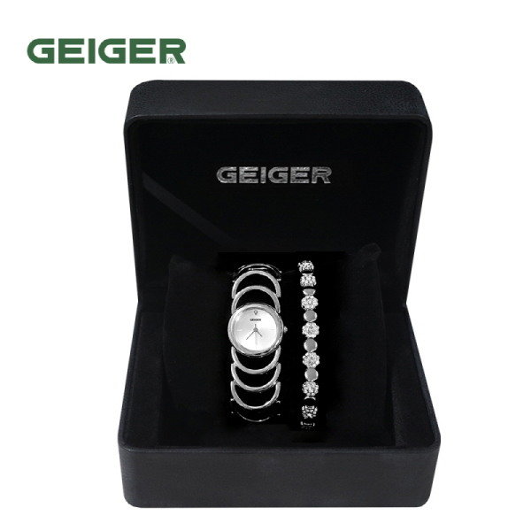 [GEIGER] SET 가이거 여성 메탈 시계  GE61140_WS