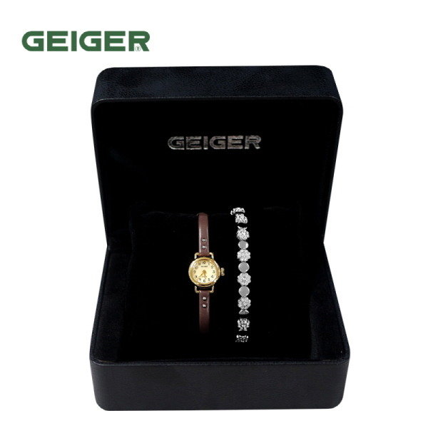 [GEIGER] SET 가이거 여성 메탈 시계 GE612004_GBR