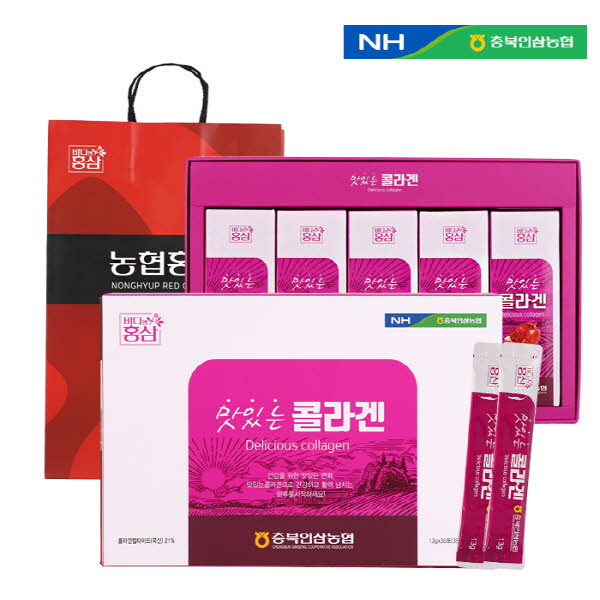 충북인삼농협 맛있는 콜라겐스틱 (13ml X 30스틱)