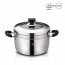 [리빙아트] 제로 스텐 24cm 단층 찜솥