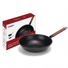 에미데 무쇠 원목손잡이 궁중팬 28cm