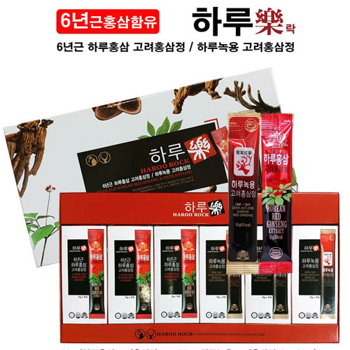 고려홍삼 하루락60포(홍삼스틱30포+녹용스틱30포)
