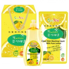 그린키스 친환경 레몬세제 2p (용기300ml, 리필300ml)