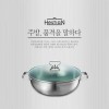 헤스티앙 스텐 IH통삼중(3PLY) 스티머 웍 30cm COW30W13PLSS