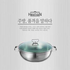 헤스티앙 스텐 IH통삼중(3PLY) 스티머 웍 30cm COW30W13PLSS