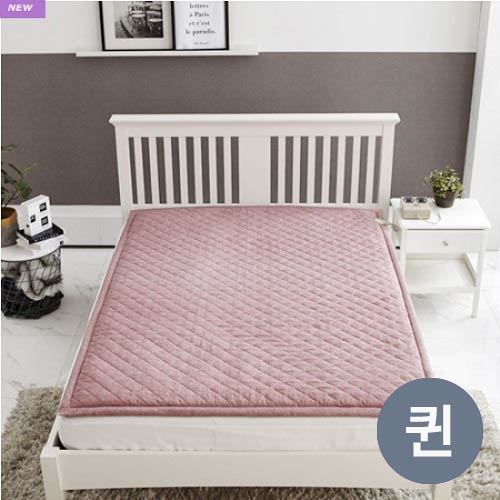 [더조은잠] 마이크로모달 온열DC 탄소섬유매트 퀸 무지핑크