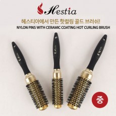 헤스티아 핫컬링 골드 브러쉬 중