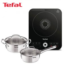 [테팔] 스피디 1구 인덕션 레인지+스텐냄비 2종 세트(편수 16+양수 18cm) IH7218LES6P8