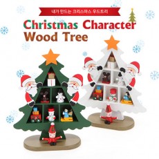 Christmas Character Wood Tree 산타 CMWT1001