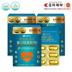 조아제약 혈행에 좋은 rTg오메가3 900mg*30캡슐*3박스