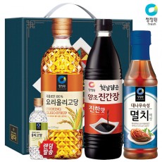 청정원 올리고당700 진간장 멸치액젓(3종)