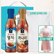 청정원 멸치액젓 까나리액젓 일회용앞치마(3종)-타신