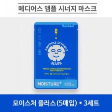 메디어스 앰플 시너지 마스크 25ml - 모이스처 플러스(5매입) * 3세트