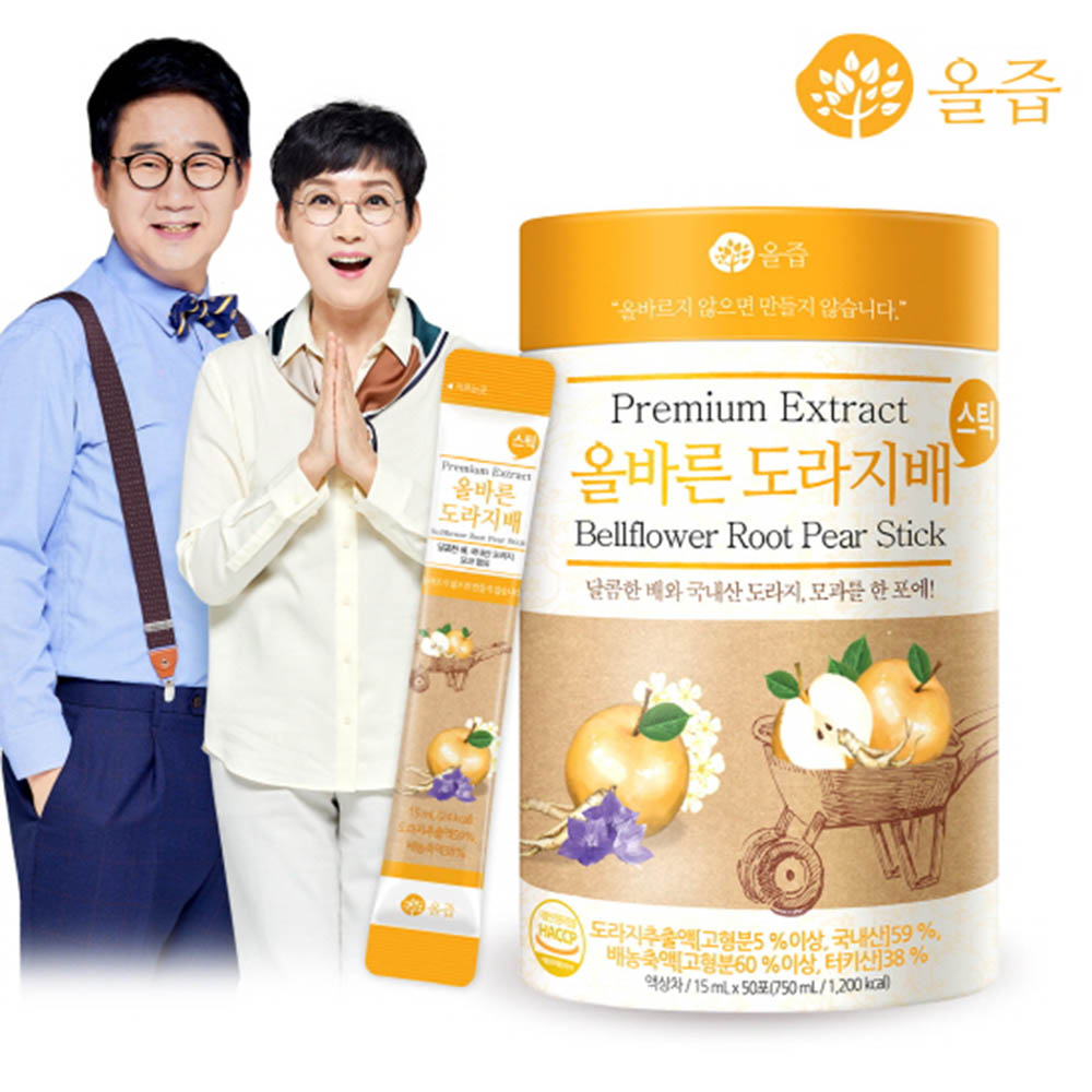 [올즙] 올바른 도라지배 스틱 15ml*50포 (실속형)