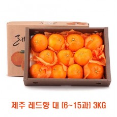 [면세]제주 레드향 대 (6~15과) 3kg