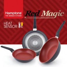 [Hamptons] 독일 햄튼 레드매직 인덕션 후라이팬 3종(24F+28F+28W) HTR-4F8F8W