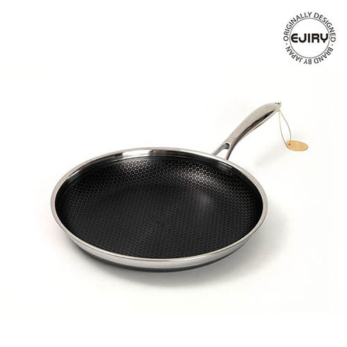 에지리 블랙큐브 통3중 스텐 28cm 양면코팅 후라이팬
