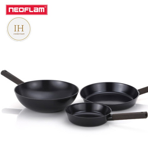 [네오플램] 엑스트리마 코팅 IH후라이팬 노블레스 3종 B세트 20cm, 24cm, 28cm궁중팬 (인덕션겸용)