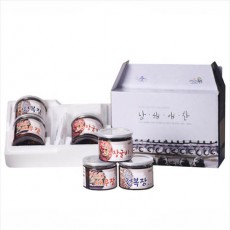 전남완도 저염식 특허간장 남해애찬 감사선물세트6호( 전복장 250g + 새우장 250g + 고추장굴비 500g )(냉장)