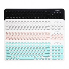 스마텍 저소음 멤브레인 파스텔 레트로 유선 키보드 STK-2000
