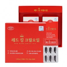 [에버그린] 레드킹크릴오일 - 남극 크릴오일100% [1,000mg X 30캡슐]X2박스