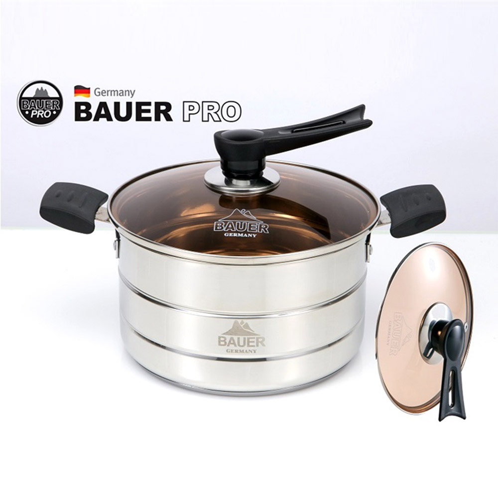[BAUER PRO GERMANY]독일 바우어 프로 3중바닥 IH 냄비 24cm 곰솥