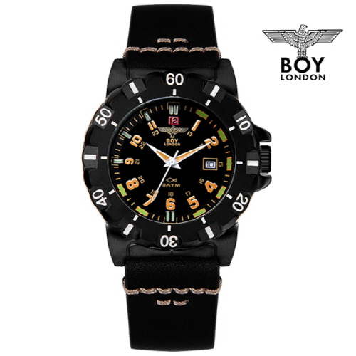 BOY LONDON 보이런던 남성 가죽 밴드시계 BLD753ORBK