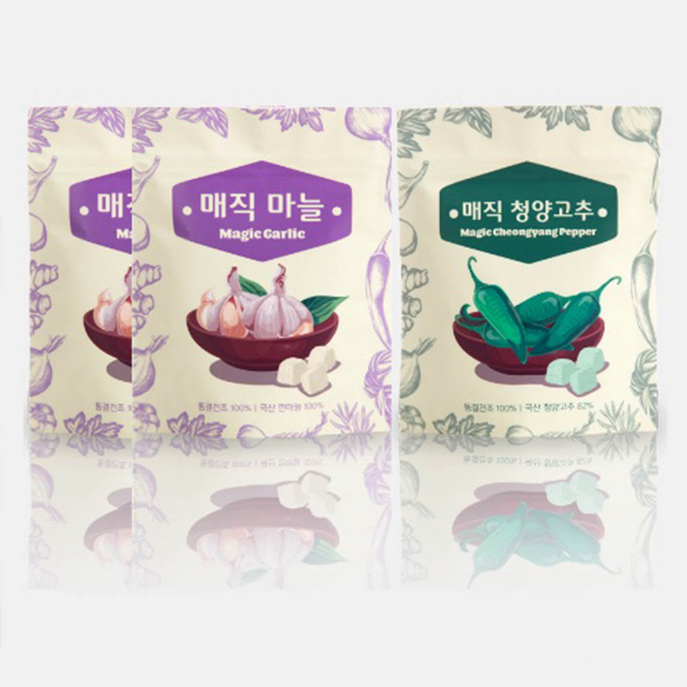 동결건조 매직 마늘(2개),청양고추(1개) 3종세트